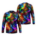 Colorful Disc Golf Basket Swirl Pattern Polo Shirt, Printed Golf Shirts, Hawaiian Golf Shirt, Mens Golf Apparel