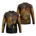 Monkey Gentleman Vintage Oak Hawaiian Golf Polo, Golf Tops For Men, Golfing Apparel