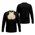 Black Funny Dickhead Faux Chest Golf Shirt, Men's Golf Shirt, Polo Shirts For Men