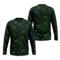 Dinosaurs In The Forest Deep Forest Green Hawaiian Golf Shirt, Polo Shirts For Men