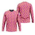 The Pink Taco Seamless Pattern Golf Tops For Men, Polo Shirts For Men, Golf Shirts For Men