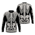 Floral Skeleton Halloween Golf Polo Shirt, Golf Shirts For Men, Mens Golf Apparel