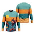 Monkey Gentleman Sunset Coast Hawaiian Golf Shirt, Men's Golf Shirt, Polo Shirts For Men