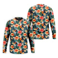 Large Hibiscus Flowers Tropical Vibe Golf Tops For Men, Hawaiian Golf Shirts, Polo Shirts For Men