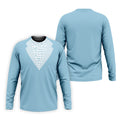 Light Blue Tuxedo Men's Funny Golf Shirts, Father's Day Golf Shirt, Golf Gift For Dad