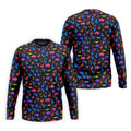 Neon Desert Cactus Buffalo Hawaiian Golf Shirt, Mens Golf Polo, Printed Golf Shirts