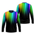 Rainbow Gradient LGBT Support Golf Tops For Men, Gay Pride Month Celebrate Golf Shirts For Men