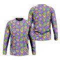 Colorful Painted Easter Eggs Golf Shirts For Men, Cute Golf Outfit, Polo Shirts For Men