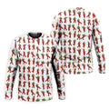 Colorful Dancing Character Pattern Polo Shirt, Hawaiian Golf Shirt, Mens Golf Apparel