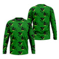 Green Witch Bubble Pattern Halloween Polo Shirt, Polo Shirts For Men, Men's Golf Shirt