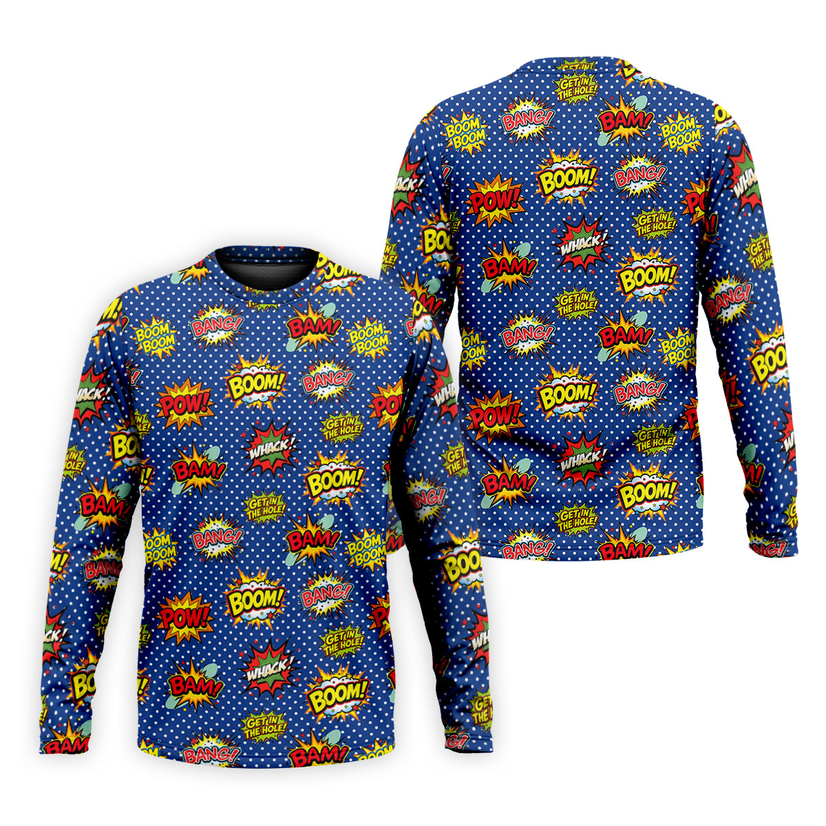 Funny Comic Pop Art Golf Shirt, Mens Golf Shirts, Golf Apparel For Men