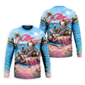 Killer Summer Vibes Scary Clown Golf Polo Shirt, Men's Golf Shirt, Printed Golf Shirts