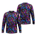 Vibrant Neon Liquid Marble Abstract Golf Shirt, Mens Golf Shirts, Golf Polo Shirts For Men
