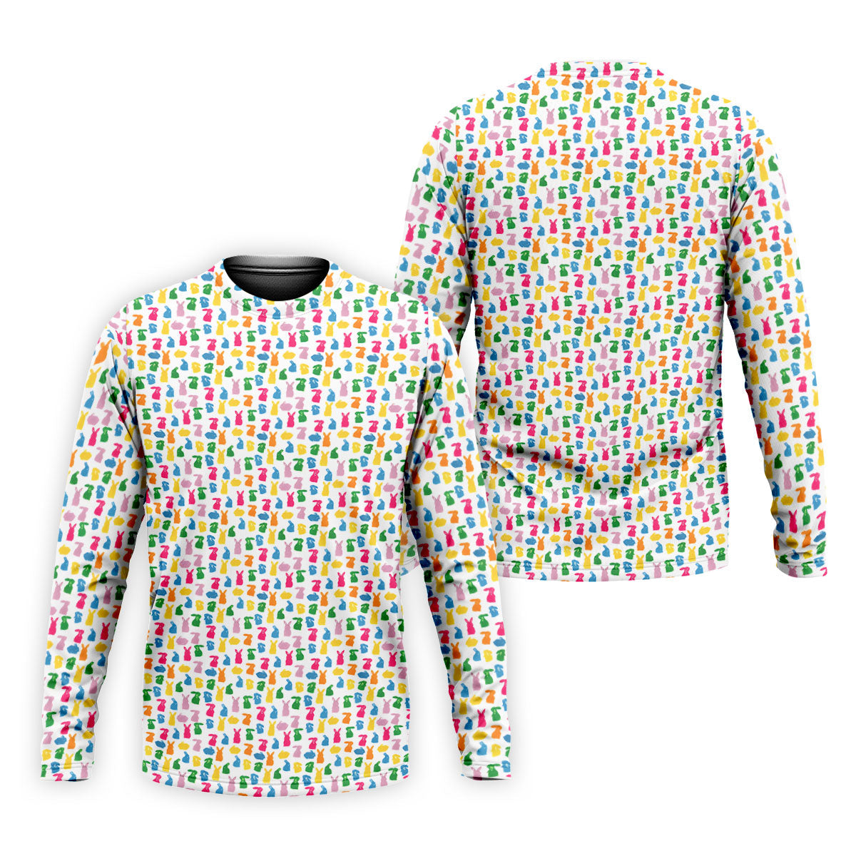 Bunny Hops Seamless Pattern Easter Golf Shirt, Golf Shirts For Men, Men's Funny Golf Shirts, Polo Shirts For Men