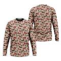 Christmas Dachshund Pink Checkered Golf Tops For Men, Christmas Golf Shirt, Polo Shirts For Men