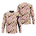 Funny Penis Doodle Pattern Golf Polo Shirt, Men's Golf Apparel, Novelty Golf Shirts For Men