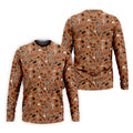 Southwest Desert Taco Skull Pattern Hawaiian Golf Shirt, Golf Tops For Women, Performance Golf Shirt