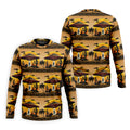 UFOs, Aliens and Cactus Desert Scene Hawaiian Golf Polo, Golf Tops For Men, Golfing Apparel
