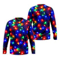 Christmas Lights Pattern Christmas Golf Shirt, Golf Shirts For Men, Mens Golf Apparel