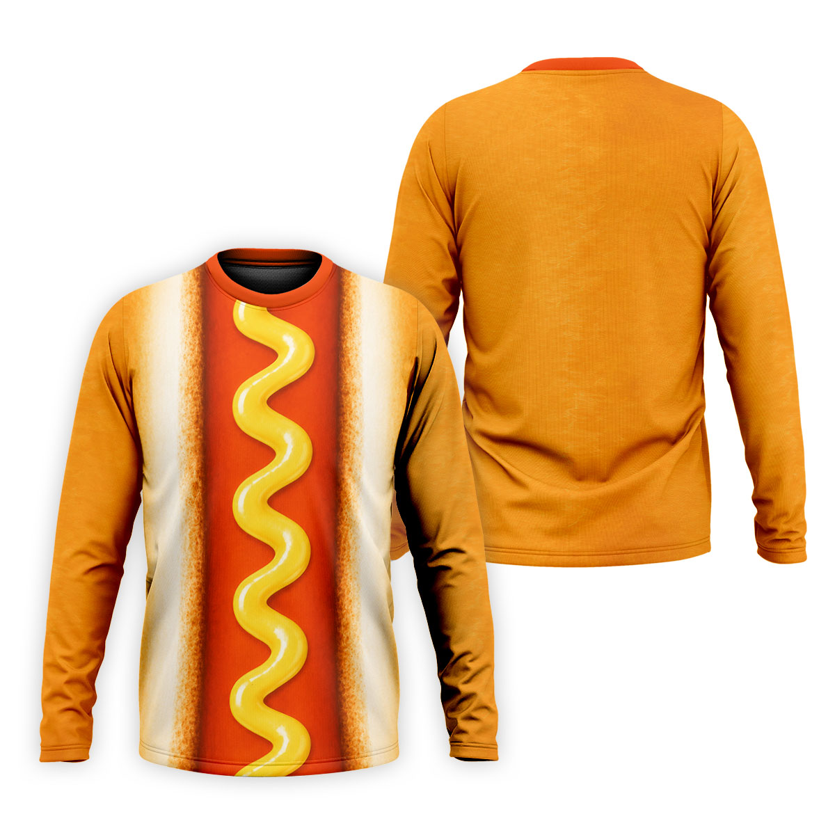 Hot Dog Suit Golf Shirt, Humorous Food Lover Pattern, Golf Shirt For Men