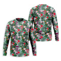Tropical Disc Golf Basket Floral Polo Shirt, Hawaiian Golf Shirt, Golf Polo Shirts For Men