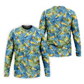Funny Tropical Beer Bottle Pattern Golf Polo Shirt, Printed Golf Shirts, Mens Golf Apparel