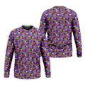 Cute Halloween Icon Pattern Golf Polo Shirt, Mens Golf Shirts, Hawaiian Golf Shirt