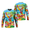 It's 5 O'Clock Somewhere Tropical Parrot Hawaiian Golf Shirt, Men's Funny Golf Shirts