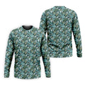 Dinosaur Head Tropical Vibe Golf Tops For Men, Polo Shirts For Men, Golf Shirts For Men