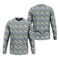 Funny Beer Pretzel Cleavage Pattern Golf Polo Shirt, Mens Golf Polo, Printed Golf Shirts