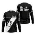 The Golf Father Golf Ball Pattern Father's Day Golf Shirt, Golf Gift For Dad, Polo Shirts For Men