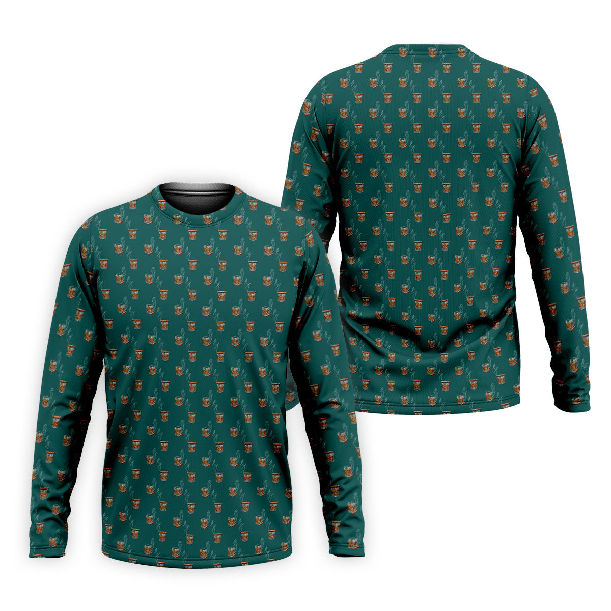 Smoke Whiskey Green Golf Shirt, Golf Whiskey Polo Shirts For Men, Golf Shirts For Men