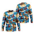 Cool Rooster Beach Vacation Hawaiian Golf Shirt, Mens Golf Polo, Printed Golf Shirts