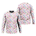 Champagne Bottles Seamless Pattern Watercolor Style Retro Golf Shirt, Polo Shirts For Men, Golf Shirts For Men