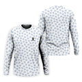 Vitamin G Shamrock Pattern Golf And Beer White Golf Shirt, St Patrick's Day Golf Shirt, Polo Shirts For Men