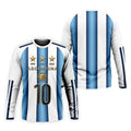 Argentina World Cup Sun Of May Golf Tops For Men, Football Theme Polo Shirts For Men