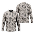 Mice and UFOs in a Fantasy Woodland Pattern Hawaiian Golf Polo, Golf Tops For Men, Golfing Apparel