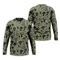 Vintage Mushroom Sketch Pattern Hawaiian Golf Shirt, Printed Golf Shirts, Golf Apparel For Men