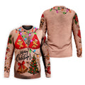 Merry Gingerbread Bra Christmas Golf Shirt, Mens Golf Shirts, Polo Shirts For Men