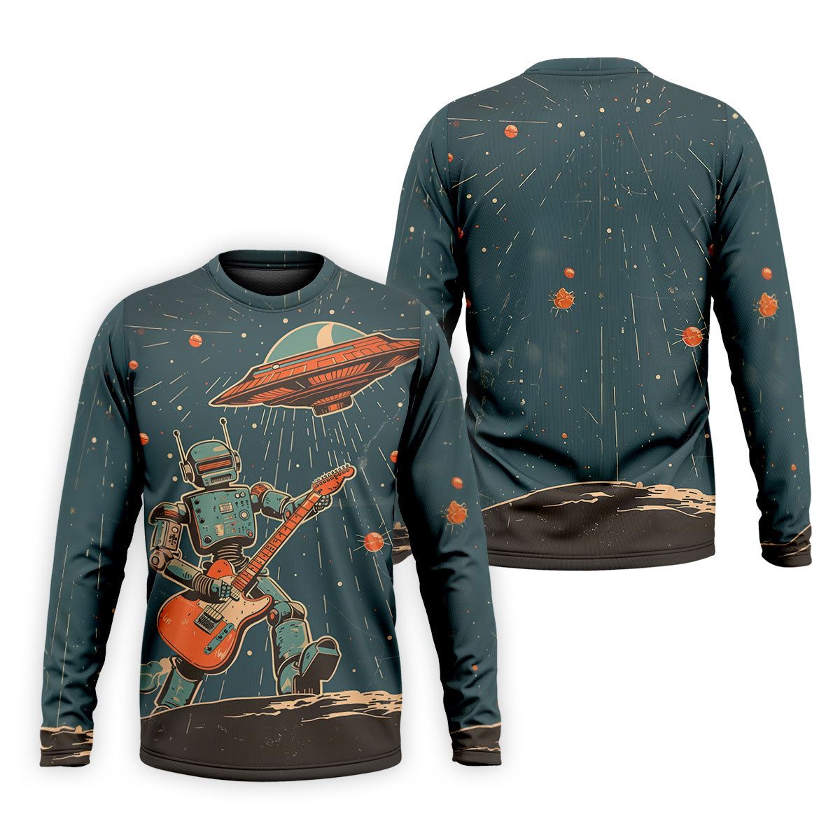 Robot UFO Sleeveless Golf Shirt, Cute Golf Outfit, Mens Polo Shirts, Golf Shirts For Men