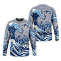Japanese Wave Cat Hawaiian Golf Shirt, Golf Shirts For Men, Mens Golf Apparel