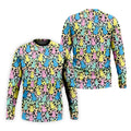 Pastel Easter Bunny Leopard Print Polo Shirt, Mens Golf Apparel, Hawaiian Golf Shirt, Printed Golf Shirts