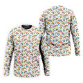 Autism Awareness Rainbow Pattern Colorful Handprints White Golf Shirt, Polo Shirts For Men