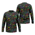 Neon Paint Splatter Pattern Hawaiian Golf Shirt, Golf Shirts For Men, Polo Shirts For Men