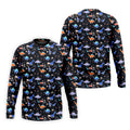 Colorful Dinosaur Hawaiian Golf Shirt, Cute Golf Outfit, Men's Golf Shirt, Polo Shirts For Men