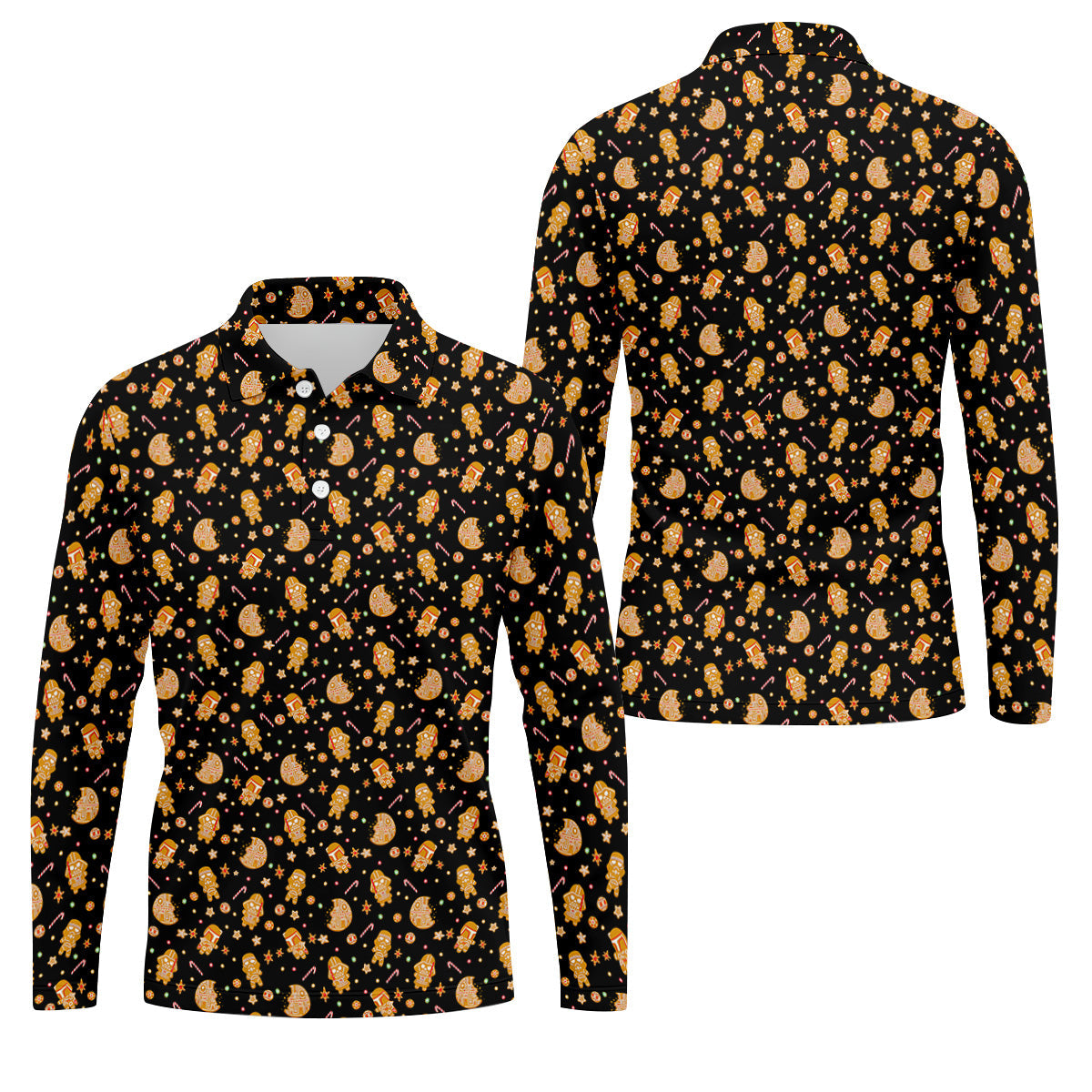 STYLE:Long Sleeve Polo Shirt