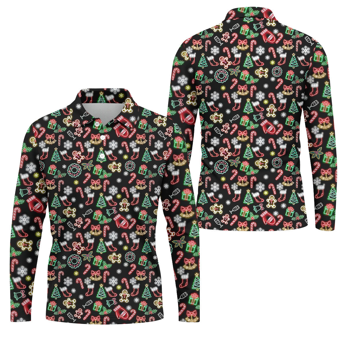 STYLE:Long Sleeve Polo Shirt