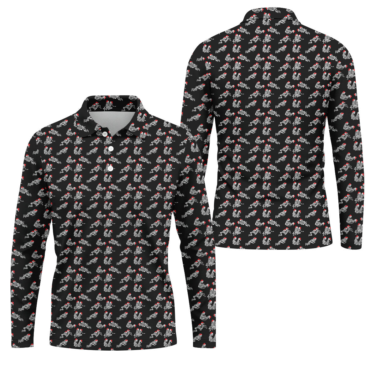 STYLE:Long Sleeve Polo Shirt