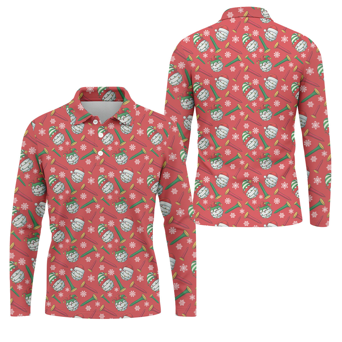 STYLE:Long Sleeve Polo Shirt
