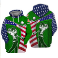 Green Custom Men's Golf Polo Shirt, Golfing Apparel, Mens Golf Gift